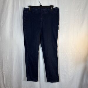 Women’s Talbots Slim Ankle Jeans Size 10 Dark Blue Preowned